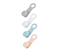 HAMPPLIES 4 piezas Elevadores para Inodoro Asas para Tapa Wc Prácticas y para Baño Hogar y Oficina Colores Blanco Gris Rosa y Azul