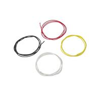 HAMPPLIES 4 Piezas Kit Cable Apantallado para Guitarra Eléctrica con Núcleo de Cobre Estañado Cable Flexible de Silicona Trenzada para Instalación y Reparación de Arnés de Cableado y