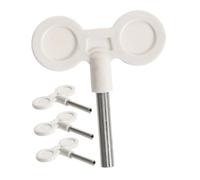 HAMPPLIES 4 Piezas Kit de Mecanismo Caja Música con Llave de Cuerda y Manivela Accesorios para DIY Reparación de Cajas Musicales Perilla de Metal para Proyectos de Música