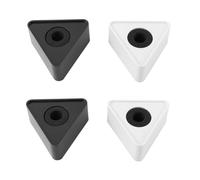 HAMPPLIES 4 piezas Microphone Logo Flag Abs Station Portable For Interviews Conferences