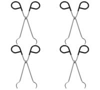 HAMPPLIES 4 Piezas Pinzas de Acero Inoxidable para Moxibustión Herramienta Segura y Ergonómica para Sujetar Conos de Moxa Compactas y Portátiles para Uso Casa y Terapia Profesional