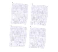 HAMPPLIES 4 piezas Toallas de Algodón para Recién Nacido Unidades de Absorbentes Secado Rápido Paños para Higiene Facial y Baberos de Muselina Prelavados