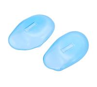 HAMPPLIES 4 Protector de Orejas de Silicona para Tintes Cubiertas Flexibles y Reutilizables para Salón y Personal Diseño Azul