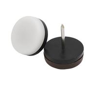 HAMPPLIES 40 Piezas de Protectores de Patas para Muebles de Plástico Negro, Almohadillas Antideslizantes para Proteger Suelos de Madera y Reducir Ruido en Mesas y Sillas