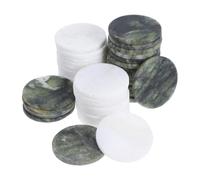 HAMPPLIES 40 Piezas Piedras Planas Naturales para Agua Resistentes y Ligeras para Playa Río y Piscina Fomento de Habilidades y Diversión Familiar
