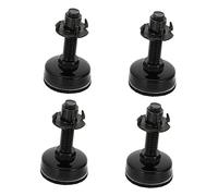 HAMPPLIES 4piezas Patas De Sofá Ajustables Negras Niveladores De Muebles Originales para Sillas y Mesas Soporte De Alta Resistencia para Oficina y Hogar