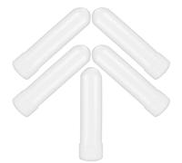 HAMPPLIES 5 Inhaladores Nasales Recargables de Aromaterapia Mecha, Tubos Vacíos para Aceites Esenciales, Tamaño Compacto para Uso en Viaje y Cuidado Nasal Diario