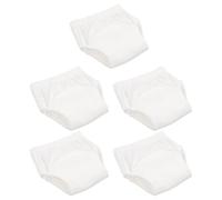 HAMPPLIES 5 piezas Pantalones de Entrenamiento para Niña de Algodón Absorbente Reutilizables y Lavables con Cintura Elástica Talla para Dejar Pañal y Entrenamiento de Orinal