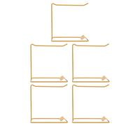 HAMPPLIES 5 Piezas Soporte de Exhibición para Uñas Metal Dorado Organizador Compacto para Muestras de Esmalte y Chart de Colores Estante para Salones de Manicura