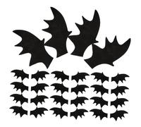 HAMPPLIES 50 Piezas Unidades de de Negras de Fieltro para Manualidades DIY Accesorios Decorativos para Clips de Cabello Diademas Ropa y Zapatos para Disfraces de Halloween