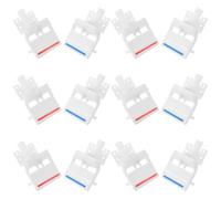 HAMPPLIES 6 Juegos Grifos para Dispensador de Agua Fría y Caliente Botón Pulsador, Plástico Resistente, Ángulo Curvo Antisalpicaduras, Piezas de Repuesto Aplicables para