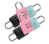 HAMPPLIES 6 piezas Cerraduras de Combinación para Llamativas y Resistentes la Seguridad Diaria para Armarios y Mochilas Diseño Creativo y Resistente al Agua