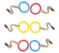 HAMPPLIES 6 Piezas Cuerda De Tracción Anti-perdida Cuerda Para Que Los Caminen Juntos Cuerda Para Caminar Duradera Anillos Para Caminar Para Pequeños Seis Chicas Fibra De Tendón