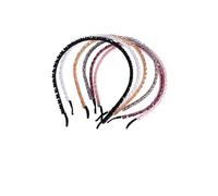 HAMPPLIES 6 Piezas Diadema De Cristal Tejida a Mano Diadema Cuentas Para Mujer Para Niña Para Fiestas y Eventos Especiales Unidades