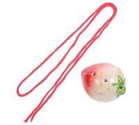 HAMPPLIES 6agujeros Ocarina De Fresa De Cerámica Instrumento Musical Étnico Para Principiantes Para Prácticas y Conciertos Caseros Color Semirrojo