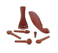 HAMPPLIES 7 piezas Accesorios Violín de Madera de Azufaifo Mentonera Duraderas Cordal y Botón Final Fácil Instalación y Diseño Clásico para Músicos