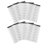 HAMPPLIES 8 Láminas De Parches Biónicos Para Cejas Adhesivos Para Cejas Postizas Adhesivos Gruesos Para Practicar Color Negro