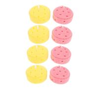 HAMPPLIES 8 Piezas Esponjas de Baño Infantiles Esponja con Forma de Flores Espumosas para Piel Sensible de Bebés para Ducha Casa o Viaje