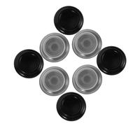 HAMPPLIES 8 Piezas Piano Caster Cups de Protectores para Patas de Piano Vertical con Almohadillas Antideslizantes y Reductoras de Ruido para de Madera Dura Transparente y Negro