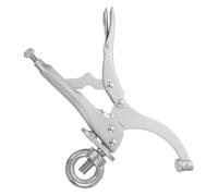 HAMPPLIES Abrazadera de Palanca Metálica de 12 Pulgadas para Taladro de Columna, Alicates de Sujeción Ajustables para Carpintería, Abrazadera de Metal Resistente para Trabajos Precisos