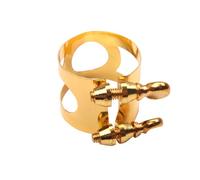 HAMPPLIES Abrazadera Para Saxofón Alto En Bemol De Metal Dorado Doble Rosca, Clip Para Boquilla De Baquelita, Soporte Flexible Para Saxofón e Medio, Accesorio Musical Esencial