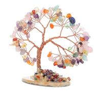 HAMPPLIES Adorno de Árbol de Cristal Decoración de Mesa Moderno para Hogar Decoración Feng Shui Flores Multicolores Base Aleatoria para Salones y Recibidores Color Aleatorio Color Aleatorio