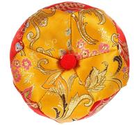 HAMPPLIES Almohadilla de Soporte para Cuenco Tibetano Bordada de 3.5 Pulgadas, Cojín de Cuenco Sonoro Budista de Algodón, Tapete Antideslizante para Meditación y Oración