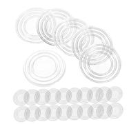 HAMPPLIES Almohadillas Antideslizantes para Muebles y Mesas de Vidrio Transparentes 24mm Diámetro, Certificadas, Protección Antideslizante Duradera, para Uso en Escritorio y Hogar, Pack 100 Unidades
