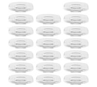 HAMPPLIES Almohadillas Nasales Cuadradas de Silicona Transparentes para Gafas, 20 Pares Antideslizantes, Accesorio de Repuesto Cómodo para Monturas de Gafas de Sol y Uso Diario