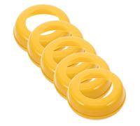 HAMPPLIES Anillos De Rosca Para Biberón Boca Ancha 5 Piezas Para Bebés, Anillo Sellador Plástico Duradero, Tapa Antipolvo Uso Doméstico, Complemento Repuesto Compatible