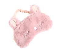 HAMPPLIES Antifaz Diseño de Conejo para Dormir de Seda y Felpa Pielosa Rosa Cómodo y Bloquea la Luz, Adecuado para Juegos a Ciegas y Fiestas entre Compañeros