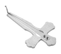 HAMPPLIES Arpa de Boca Portátil de Mandíbula Étnica en Color Plata Sonido Brillante, Instrumento Musical de Cuerda Tradicional Ruso para Principiantes y Entusiastas, Compacto y Fácil