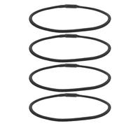 HAMPPLIES Bandas Elásticas Negras para Soporte de Micrófono de Condensador, Kit de 4 Piezas de Repuesto de Goma Resistente para Montaje Antivibración, Accesorios Aplicables para