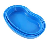 HAMPPLIES Bandeja Médica ABS para Dispensación de Pastillas 3 Piezas Pequeña Mediana Grande Compartimentos Forma de Riñón Organizador Portátil para Hospital Clínica y Enfermería