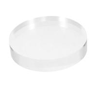 HAMPPLIES Base de Acrílico Transparente y Expositor de Anillos, Diseño Redondo Artesanal, Ahorra Espacio, Resistente para Almacenamiento de Cosméticos