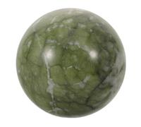 HAMPPLIES Bola de Cristal de Jade Natural Pulida 5-6 Cm, Esfera de Piedra Feng Shui Verde para Decoración del Hogar, Oficina y Meditación, Adorno Relajante Energía de Abundancia