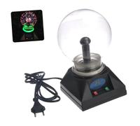 HAMPPLIES Bola de Plasma Táctil Lámpara Esfera Eléctrica Interactiva para Decoración con Luz LED y Efecto Tipo Aleatorio