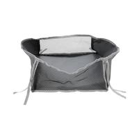 HAMPPLIES Bolsa para Silla de Ruedas Debajo del Asiento, Plegable y Resistente al Agua, de Poliéster Gris, Organizador Portátil Gran Capacidad para Accesorios y Artículos Personales