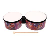 HAMPPLIES Bongós de Juguete para Niños 7 y 8 de Imitación Piel, Instrumento de Percusión Infantil para Educación Musical y Desarrollo Motriz, Tambores de Mano para Principiantes y Aula