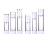 HAMPPLIES Botellas de Spray Cosméticas Vacías 6 Piezas Bomba al Vacío para Loción y Tónico, Tamaño Viaje para Uso Diario