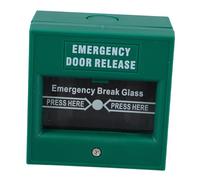 HAMPPLIES Botón de Emergencia de Seguridad con Vidrio Rompible Interruptor de Liberación Rápida y Reinicio Compatible con Sistemas Tradicionales de Alarma contra Incendios para Negocios y