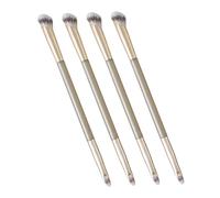 HAMPPLIES Brochas de Maquillaje Doble Punta Herramienta Profesional Set de 4 Cerdas Suaves y Alta Cobertura para Corrector y Base Facial para Maquillaje Diario Escenario