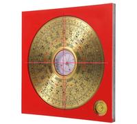 HAMPPLIES Brújula De Cobre Retro De Alta Precisión Placa Bagua De 3 Pulgadas Brújula Taoísta Multifuncional para Feng Shui Suministros Taoístas para Senderismo