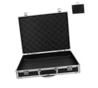 HAMPPLIES Caja de Herramientas de Aluminio Estuche de Aluminio Portátil Caja de Seguridad para Documentos Maletín de Herramientas Metálico para Transporte de Dispositivos y Organización