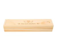 HAMPPLIES Caja de Recuerdos de Embarazo de Madera Diseño de Corazón, Pequeña y Resistente para Guardar Prueba de Embarazo, Adecuado para Anuncio Familiar y Obsequio para Papá y Abuelos
