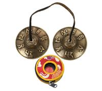 HAMPPLIES Campana De Campanas Tingsha Platillos De Mano Para Yoga Meditación Instrumento De Percusión Manual Instrumento Musical De Dedo
