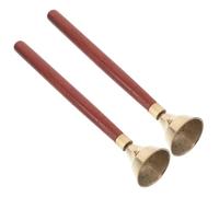 HAMPPLIES Campanas de Percusión Orff para Mango Ergonómico de Madera Instrumento Musical Resistente para Educación Musical Infantil y Desarrollo de Habilidades Motoras Finas