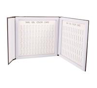 HAMPPLIES Carta de Colores para Manicura Gel Uñas 120 Tarjetas Tamaño Estándar para Salón Profesional y Práctica de Manicura en Mesa Color Café