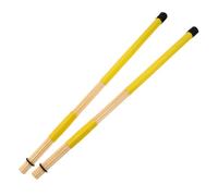 HAMPPLIES Cepillo De De Madera Baquetas De Para Percusión Palillo De Bambú Baqueta De Madera Para Sesiones De Batería De Color Amarillo