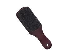 HAMPPLIES Cepillo para Barba y Mango de Madera Marrón Cerdas de Cerda Natural para Hombres Portátil y Resistente Adecuado para Barberías y Cuidado Personal